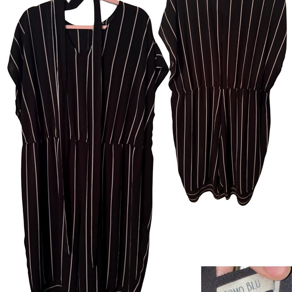 Como Blu Black and White jumpsuit